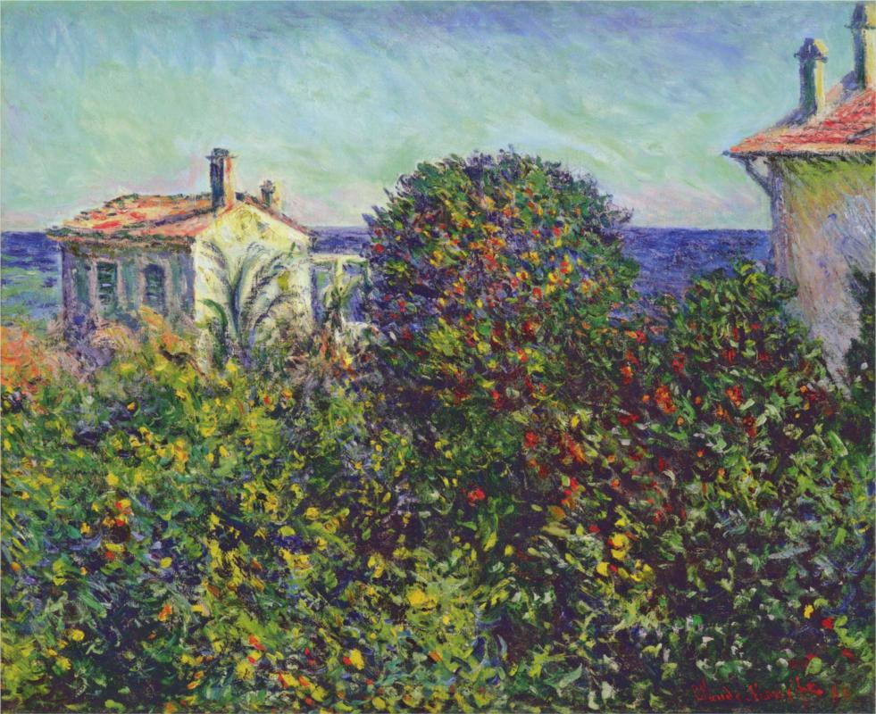 Bordighera, the House of Gardener - Claude Monet Paintings